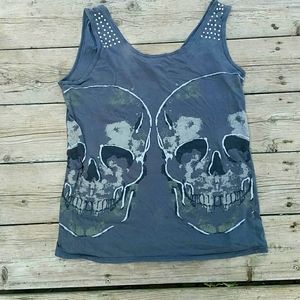 Reflected Skulls Tank Top